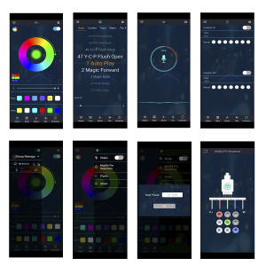 Умная светодиодная гирлянда 10 метров Bluetooth Огонёк OG-LDG19